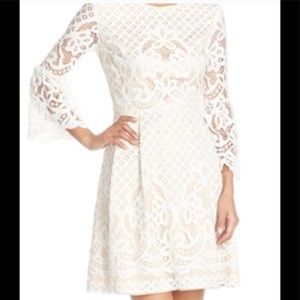 Eliza J white lace dress